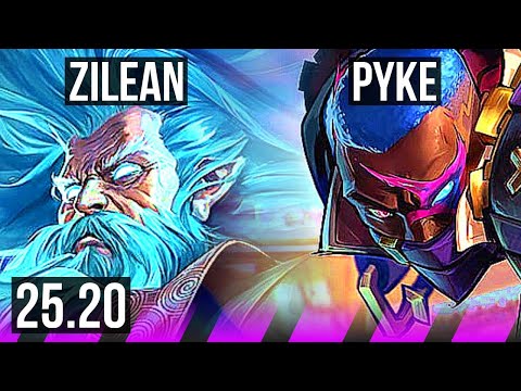 ZILEAN & Tristana vs PYKE & Kai'Sa (SUP) | 4/3/20 | EUW Master | 25.20
