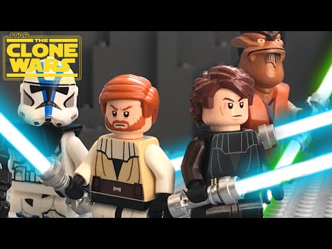 Star Wars the Clone Wars:Pong Krell vs Anakin and Obi Wan|lego stop motion