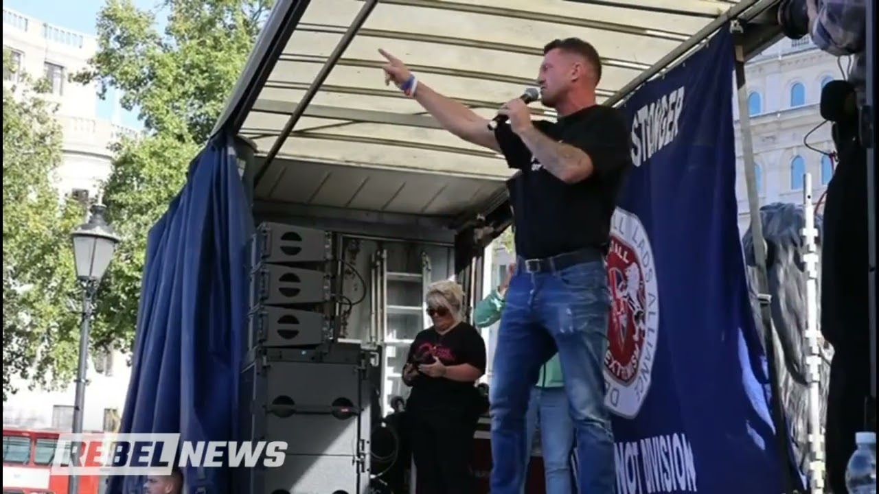 'They hid these crimes': Tommy Robinson at London's National Survivors Day march