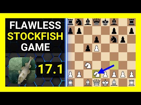 Flawless Stockfish 17.1 Chess Game, Benoni Defense, Knight's Tour Variation