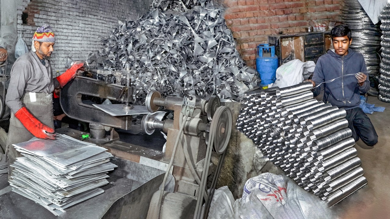 Amazing Process of Making Metal Bangles | Mass Production Factory Process