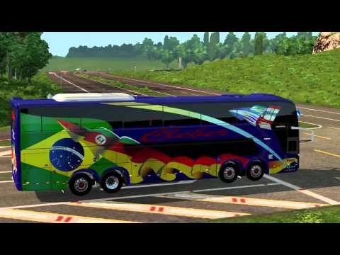 Euro Truck Simulator 2 Bus trip to La Rochelle with Comil Campione 4.05 HD 8x2