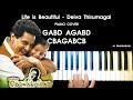Deiva Thirumagal Life Is Beautiful BGM Piano Cover With NOTES AJ Shangarjan