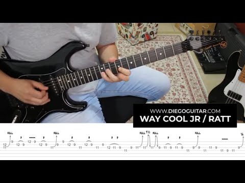 Way Cool JR RATT Guitar Solo Cover | Tab | Tutorial | Lesson