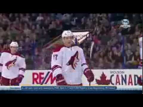 Coyotes Radim Vrbata scores off nifty passing from Martin Hanzal and Oliver Ekman-Larsson