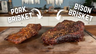 Pork Brisket vs Bison Brisket ft. @Guga Foods