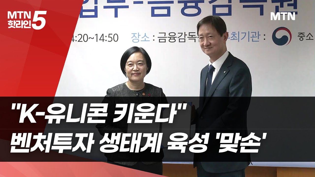 "K-유니콘 키운다"… 연 40조 벤처투자 생태계 육성 '맞손' / 머니투데이방송 (뉴스)