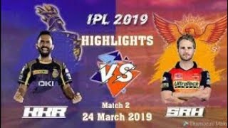 SRH VS KKR Full match highlights || ipl 2nd match full highlights ||srh vs kkr highlights