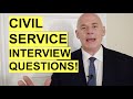 CIVIL SERVICE Interview Questions & Answers (How to PASS a Civil Service Success Profiles Interview)