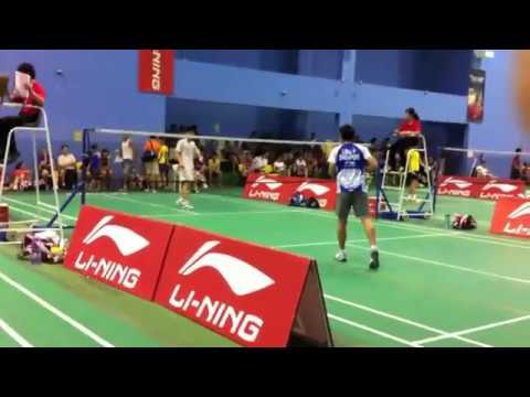 2012 Loh Kean Yew vs Bernard Ong CSC Badminton Age Group Competition 2012
