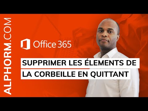 Vider la corbeille Outlook automatiquement sous Office 365 Tuto Video