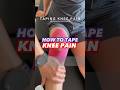 How to apply Kinesio tape in KNEE PAIN. 👍