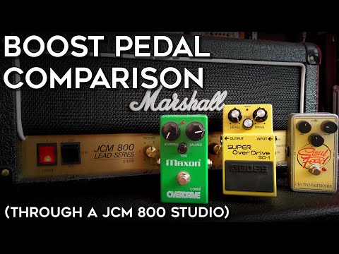 Boost Pedal Comparison (through a JCM 800 Studio)