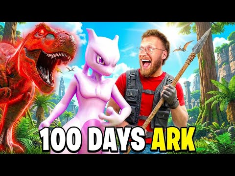 I Spent 100 DAYS In ARK Pokémon!