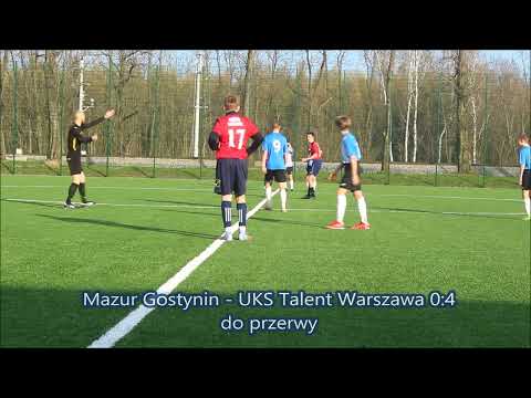 Mazur Gostynin U-15 - UKS Talent Warszawa U-15 0:9