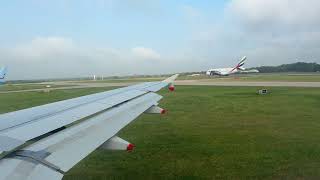 Take off from Manchester Airport on British Airways BA1385 15th August