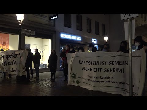 Corona-Demo + Gegenprotest + Fridays for future-Demo in Bonn am 17.01.22