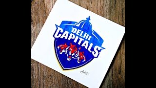 How To Draw Delhi Capitals Logo | DC | IPL