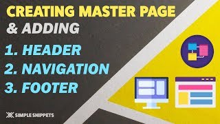 Creating Master Page in ASP.NET | Adding Navigation Menu & Footer to M