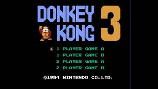 [レトロゲーム攻略]ファミコン版ドンキーコング３クリアまで[Retro Games] It is a play video of Donkey Kong3.