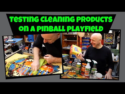 Pinball Repair #4 - Testing various cleaning products on pinball playfields