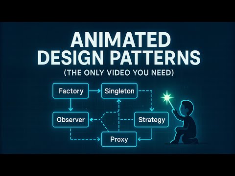 I Animated Every Major Design Pattern (The Only Video You Need)