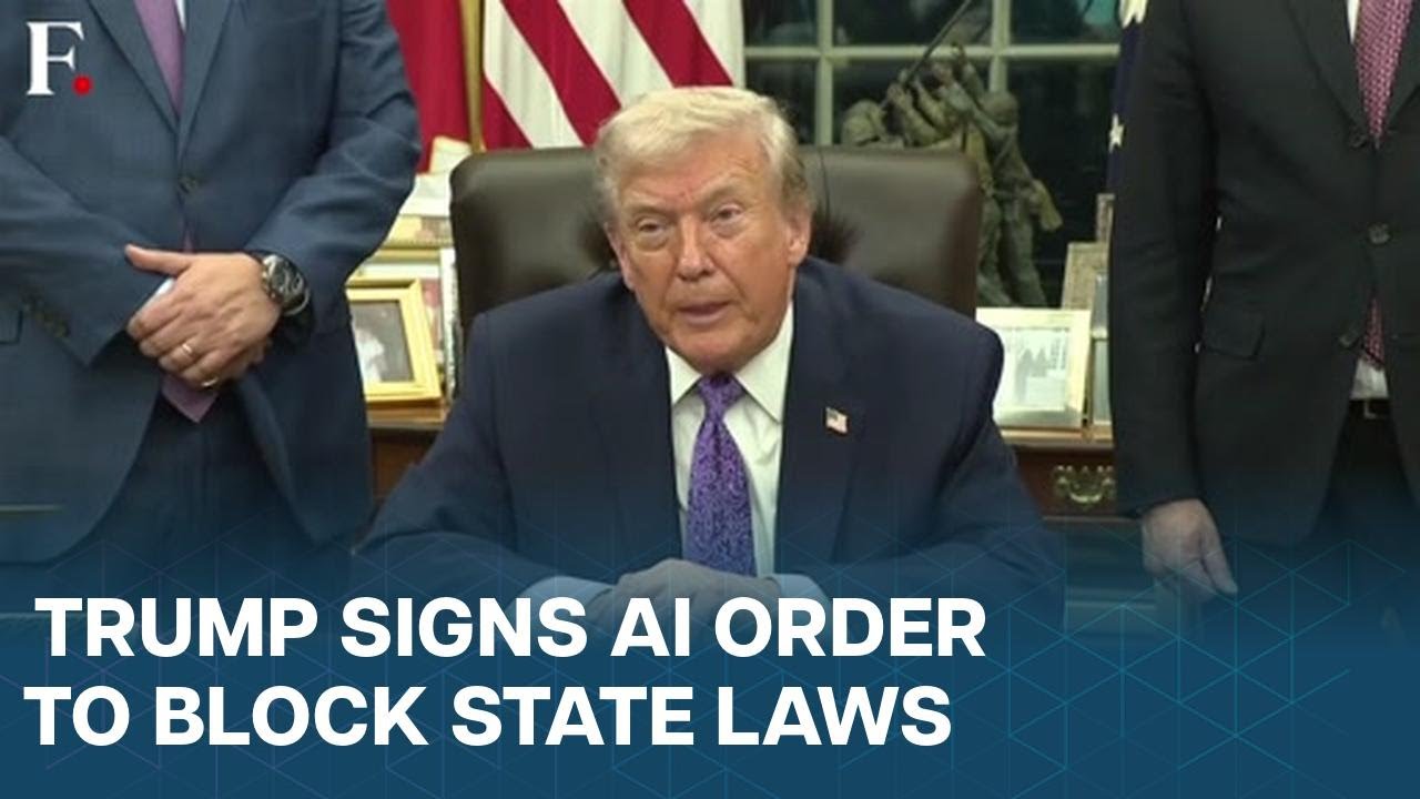 Trump Signs Executive Order to Centralise AI Regulation, Flanked by Sacks and Bessent | N18G