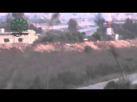 رصد ضربات جيش الإسلام على حاجز الغربال من قبل لواء أهل البيت في ريف حماة الشمالي