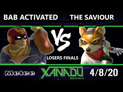 S@X 348 Online Losers Finals - The Saviour (Fox) Vs. Bab Activated (Captain Falcon) Smash Melee SSBM