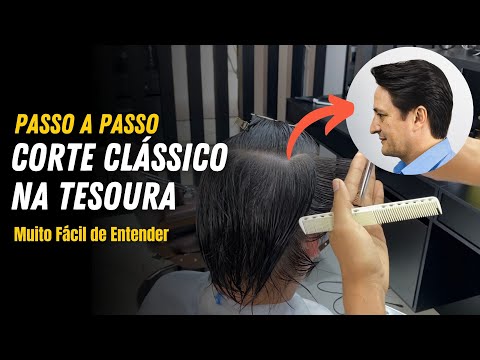 Corte Masculino Na Tesoura Com Divisões De Mechas Para Iniciantes | Farley Santiago