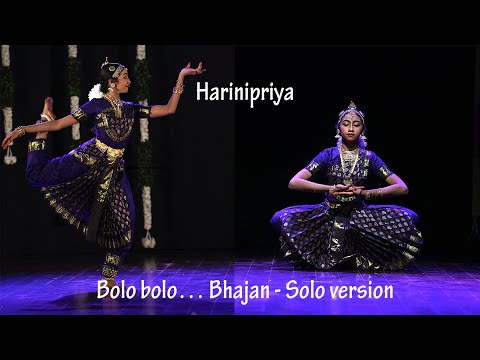 Harinipriya's  Thematic Arangetram - Bhajan "Bolo bolo" Solo version - Sridevi Nrithyalaya