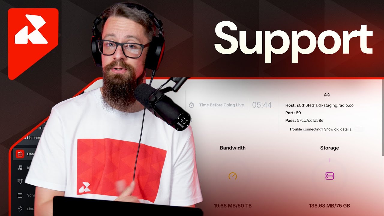 Radio.co Tutorial - Getting Support
