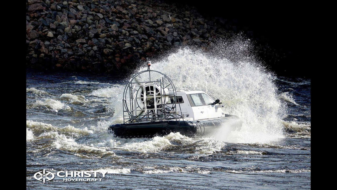Rafting on the Hovercraft Christy 5143 FC/ На амфибии Christy 5143 FC по Лосевским порогам
