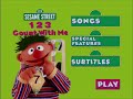 Sesame Street 123 Count With Me 1999 DVD Menu Walkthrough