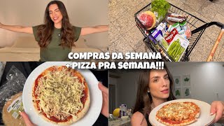 COMPRAS DA DIETA NOVA + PIZZA SAUDÁVEL CONGELADA PRA SEMANA 🍕✨