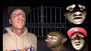 24 HOUR CHALLENGE AT QUESTHAVEN!!!! *HAUNTED INSANE ASYLUM (Elfin Forrest)* *WE SAW HER!!!!!*