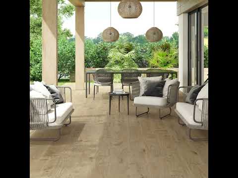 Carrelage sol extérieur effet bois Landes natural R11 23*120 cm