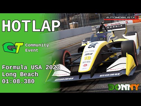 Hotlap | Formula USA 2023 | Long Beach | 01:08.380 | AMS2 | MoonieGT Discord