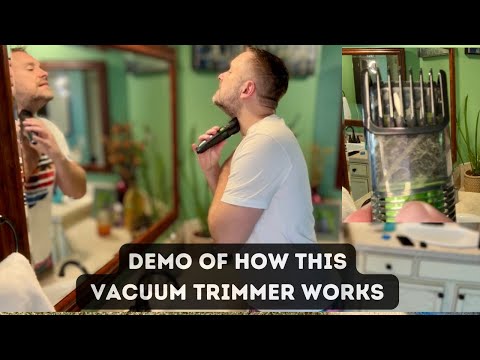 This trimmer HAS A VACUUM INSIDE!  Remington Vacuum Trimmer Review