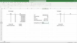 Calculate IRR & Cash on Cash with Excel
