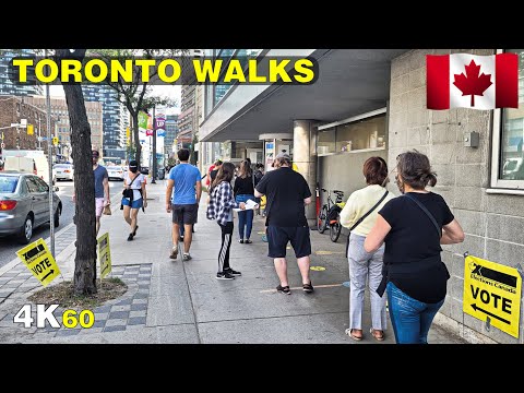 2021 Election Day in Canada! Toronto Walk to the Voting Polls (Sept 20)