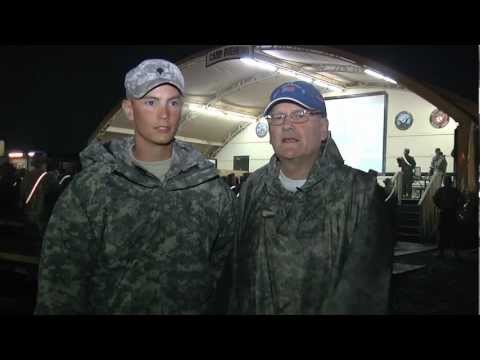 Serving Our Troops - Camp Buehring - interview Spc. Andy Stupka & Bob Stupka