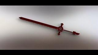 Solidworks Render: Demon Blood Sword