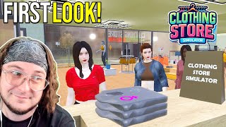 We Check Out THIS CLOTHING STORE SIM! (Clothing Store Simulator Prologue)