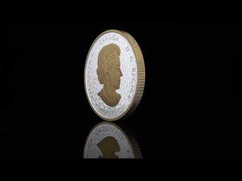 5 oz  Yellow Gold Plated Pure Silver Coin – Peace Dollar – Mintage 1,650 2024