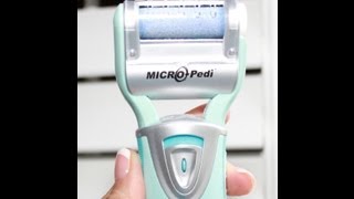 Making my feet smooth and soft with my Emjoi Micro-Pedi