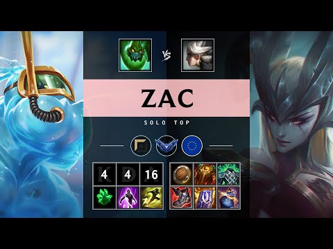 Zac Top vs Camille - EUW Diamond Patch 25.19