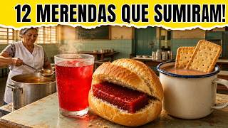 12 MERENDAS ESCOLARES dos Anos 70 e 80 Que SUMIRAM