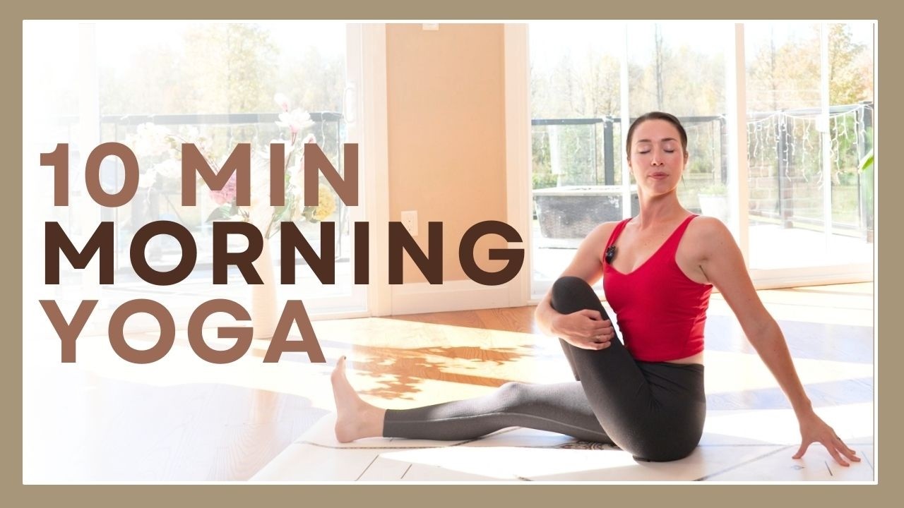 10 min Morning Yoga - Gentle Beginner Yoga (NO PROPS)