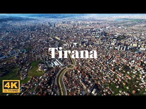 Experience the BEST Aerial Views of Tirana Albania in 4K!